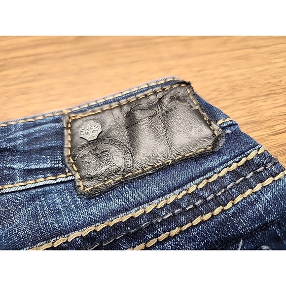 Silver Suki 27x31 Mid Super Skinny Stretch Women's Distressed Flap Pocket Jeans - Picture 14 of 14